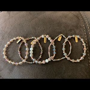 Erimish stack, 5 bracelets, EUC